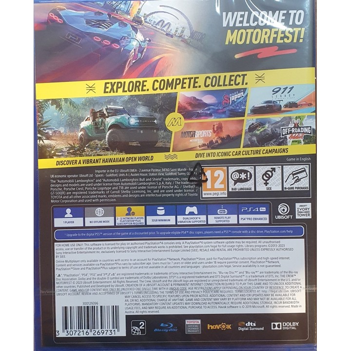 The Crew Motorfest PS4 Game