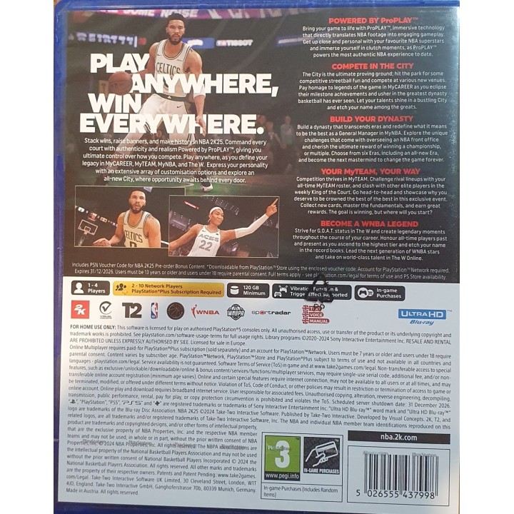 NBA 2K25 PS5 Game