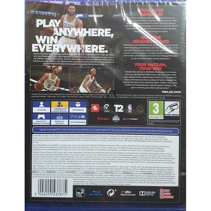 NBA 2K25 PS4 Game