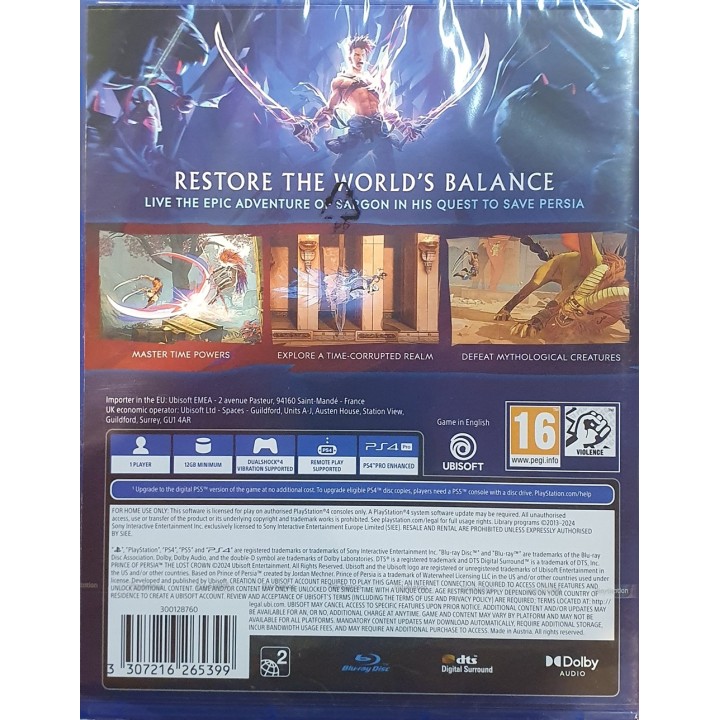 Prince of Persia: The Lost Crown PS4 Game