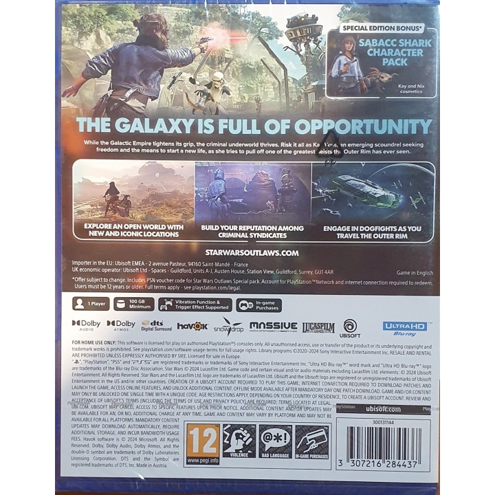 Star Wars Outlaws Special Edition PS5 Game