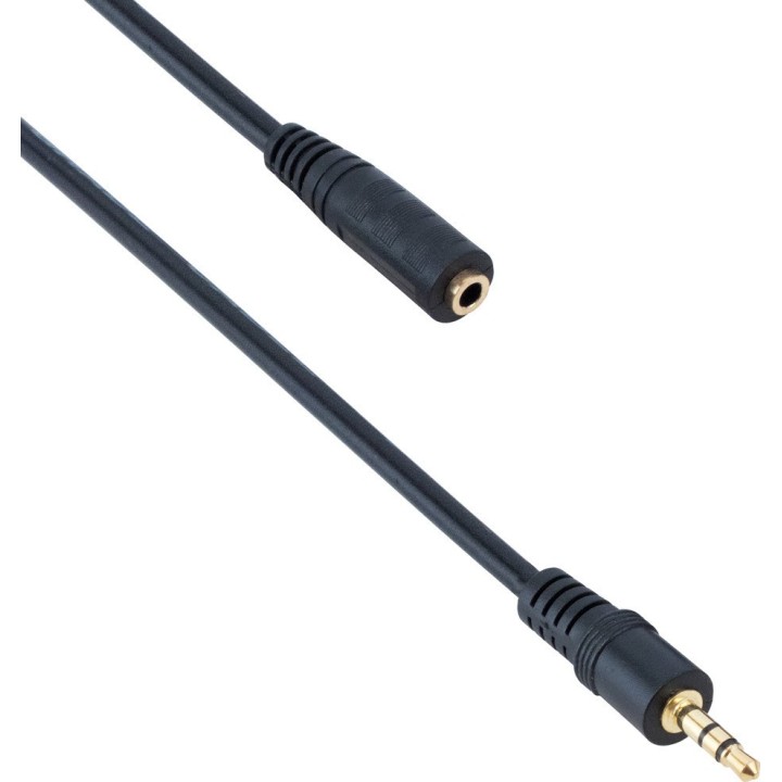 Καλώδιο προέκτασης Stereo 3.5MM Plug To Jack Mf Nickle 1.5m DETECH (18147)