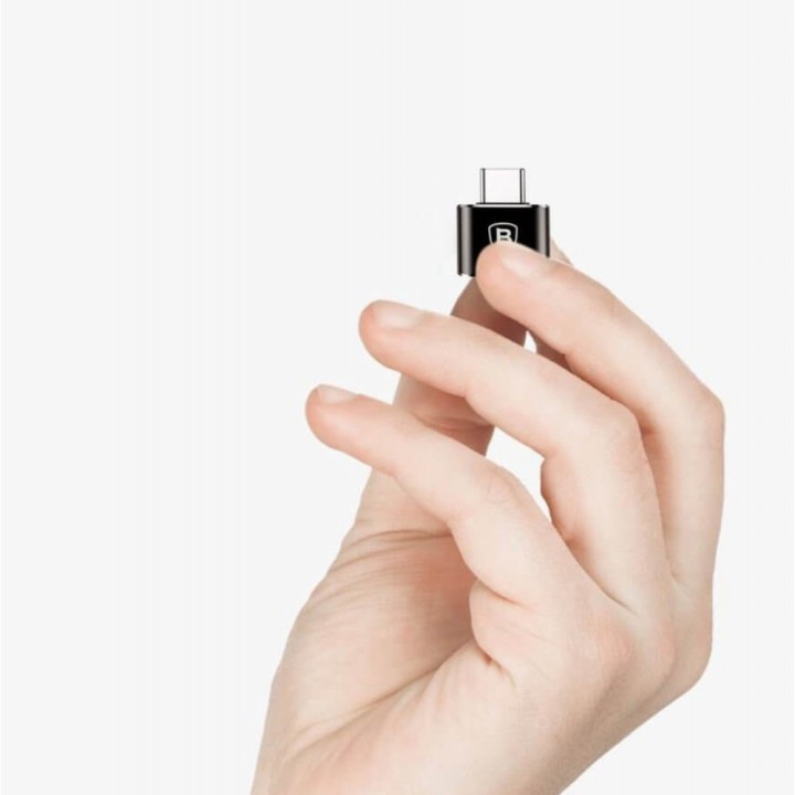 Baseus Μετατροπέας USB-C male σε USB-A female OTG Black 1τμχ (40397)
