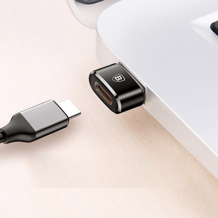 Baseus Μετατροπέας USB-A male σε USB-C female Black (CAAOTG-01)