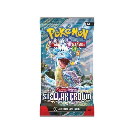 Pokemon Tcg Scarlet & Violet 7 Stellar Crown Booster Pack-Φακελάκι( POK858970) 10 Cards