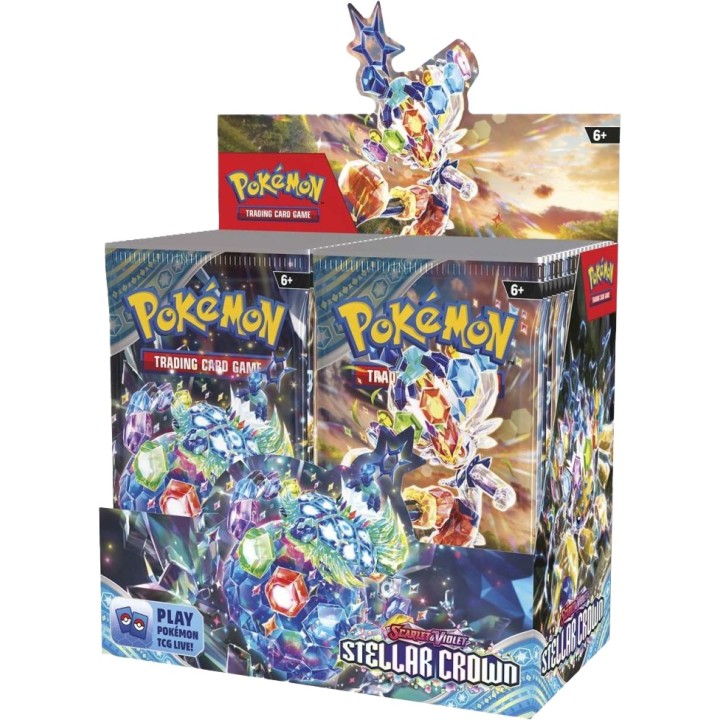 Pokemon Tcg Scarlet & Violet 7 Stellar Crown Booster Pack-Φακελάκι( POK858970) 10 Cards