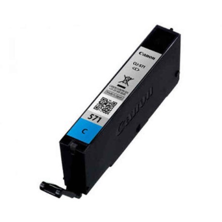 Canon CLI-571 Γνήσιο Μελάνι Εκτυπωτή InkJet Κυανό (0386C001)