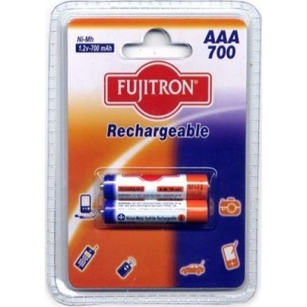 Fujitron Επαναφορτιζόμενες Μπαταρίες AAA Ni-MH 700mAh 1.2V 2τμχ