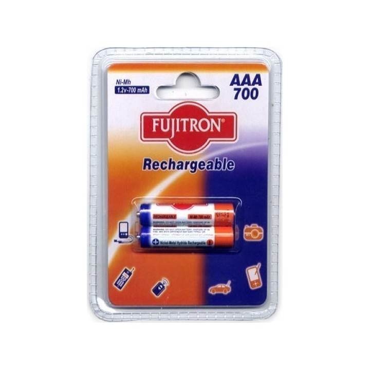 Fujitron Επαναφορτιζόμενες Μπαταρίες AAA Ni-MH 700mAh 1.2V 2τμχ