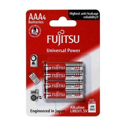 Μπαταρία Αλκαλική Fujitsu Universal Power LR03 / AAA 1,5V 4TM