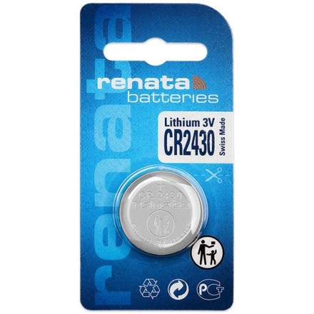 Renata Μπαταρία Λιθίου Ρολογιών CR2430 3V 1τμχ