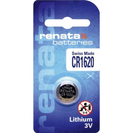 Renata Μπαταρία Λιθίου Ρολογιών CR1620 3V 1τμχ