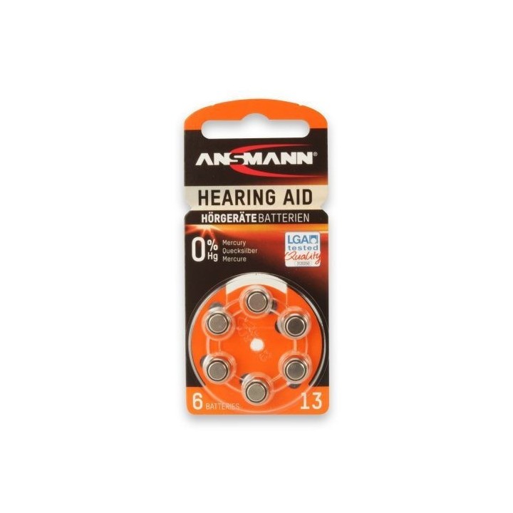 Ansmann Μπαταρίες Ακουστικών Βαρηκοας 13 1.45V 6τμχ