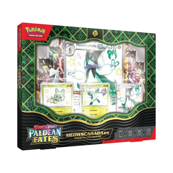 Pokémon Φακελάκια Scarlet & Violet Paldean Fates Premium Collection Box Pokémon 4.5(Meowscarada)