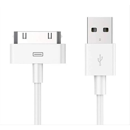 Powertech USB to 30-Pin Cable Λευκό 1,5m (CAB-U024)