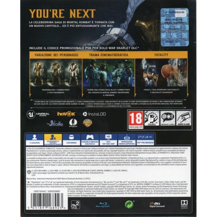 Mortal Kombat 11 PS4 GAMES