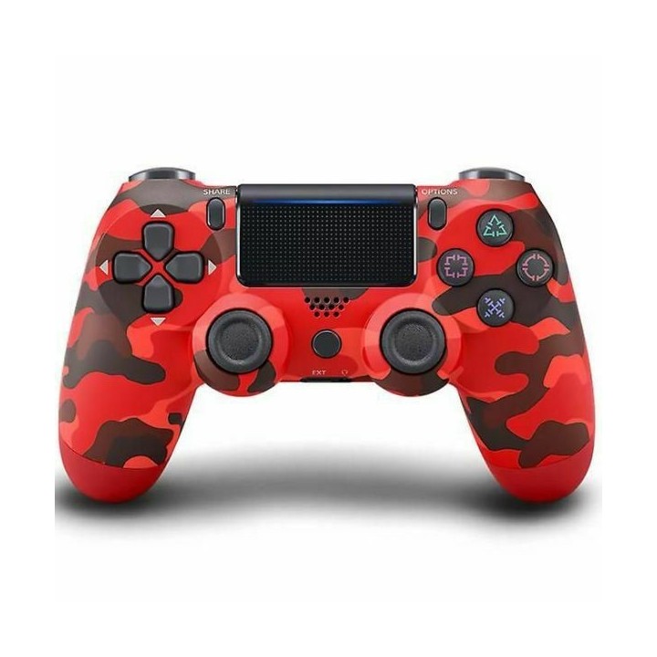 Double Motor Vibration 4 Ασύρματο Gamepad για PS4 Camo Red