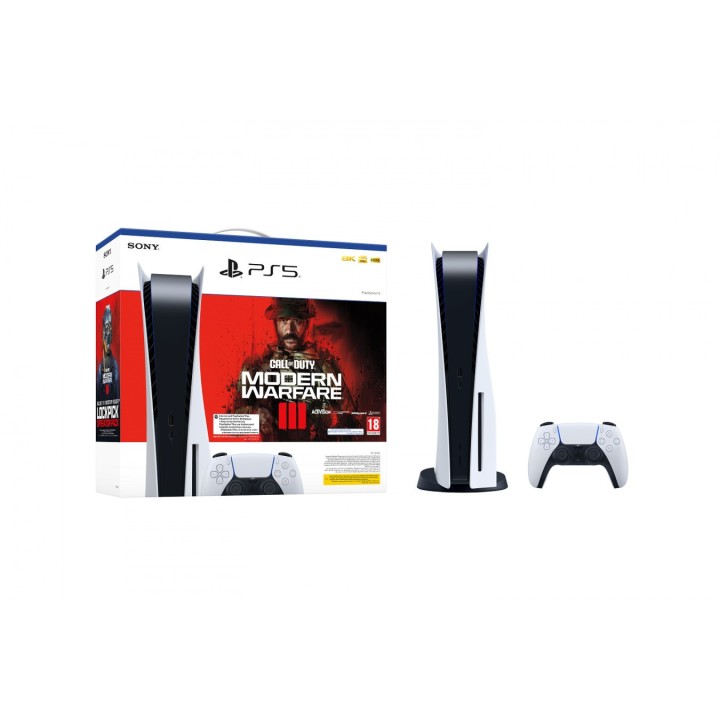 Sony PlayStation 5 825GB Blu-ray Call of Duty: Modern Warfare III (Voucher) (Official Bundle)Disk Edition