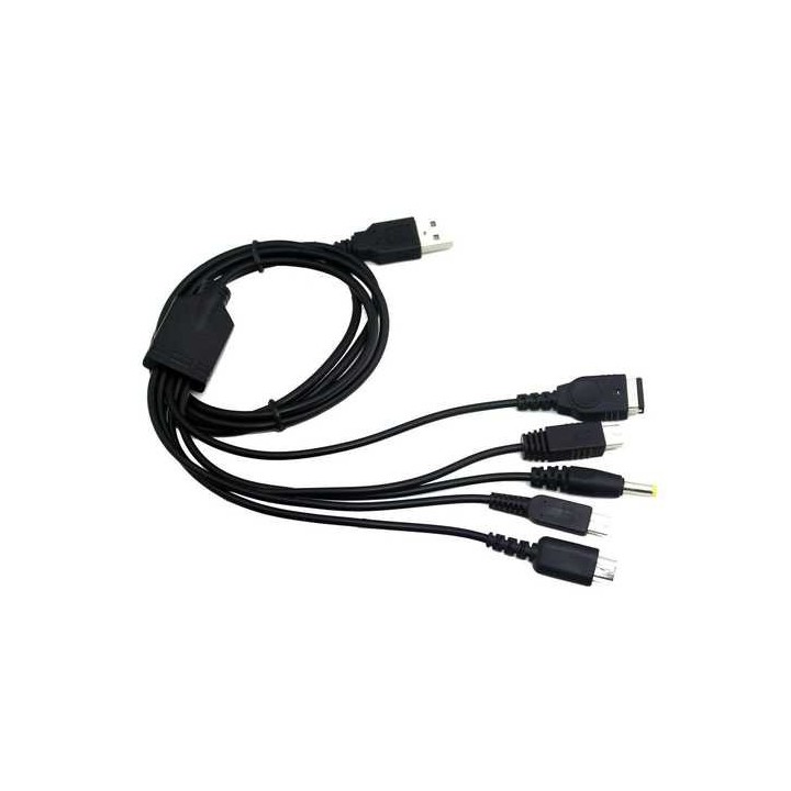 5in1 USB cable compatible for 3DS / NDSi / NDSL / GBA SP / PSP / Wii U