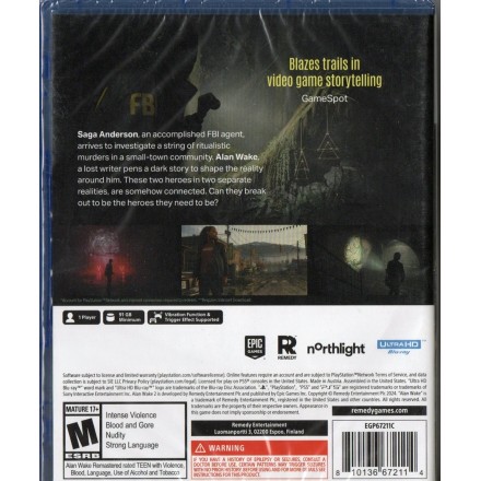 Alan Wake II Deluxe Edition PS5 Game