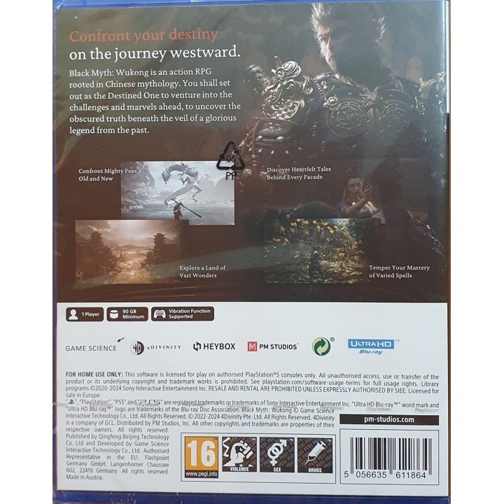 Black Myth: Wukong PS5 Game