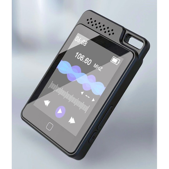 RUIZU MP3 player C1 με οθόνη αφής 2.4", 64GB, ελληνικό μενού, μαύρο