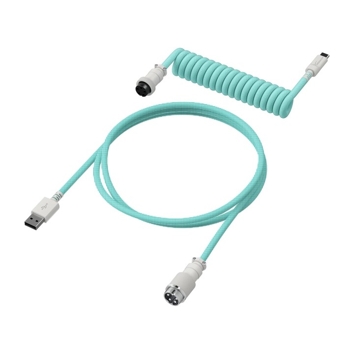 HyperX Spiral USB 2.0 Cable USB-C male - USB-A Πράσινο