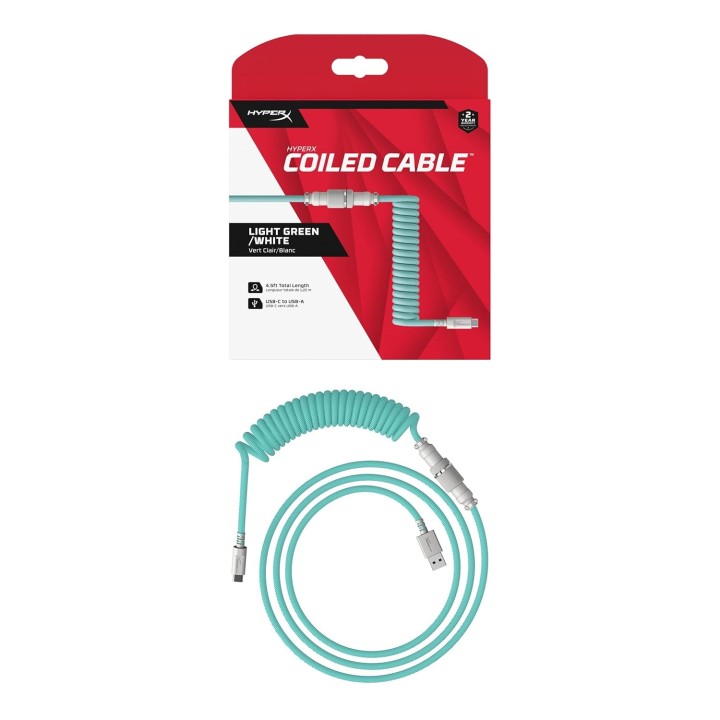 HyperX Spiral USB 2.0 Cable USB-C male - USB-A Πράσινο