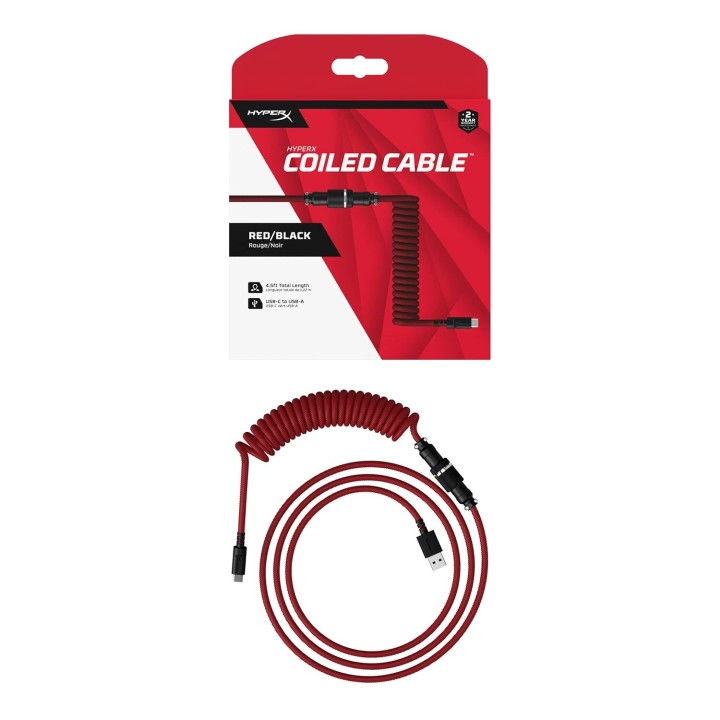 Hyperx Usb-c Coiled Cable Red-black