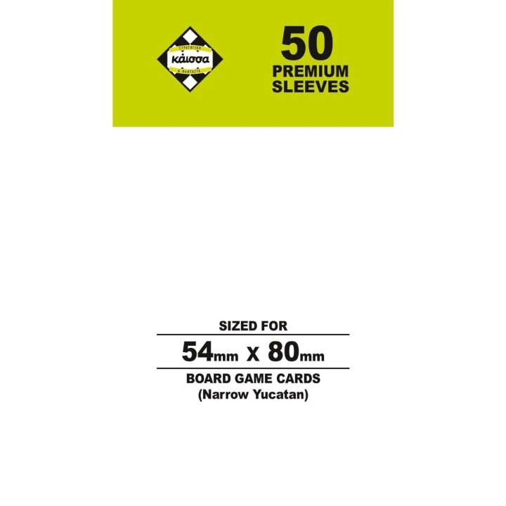 Kaissa Premium Sleeves 54x80mm 50ct (Narrow Yucatan)KA115203
