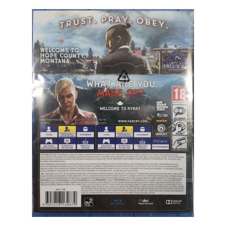 Cry 4 / Far Cry 5 Double Pack PS4 Game Used-Μεταχειρισμένο
