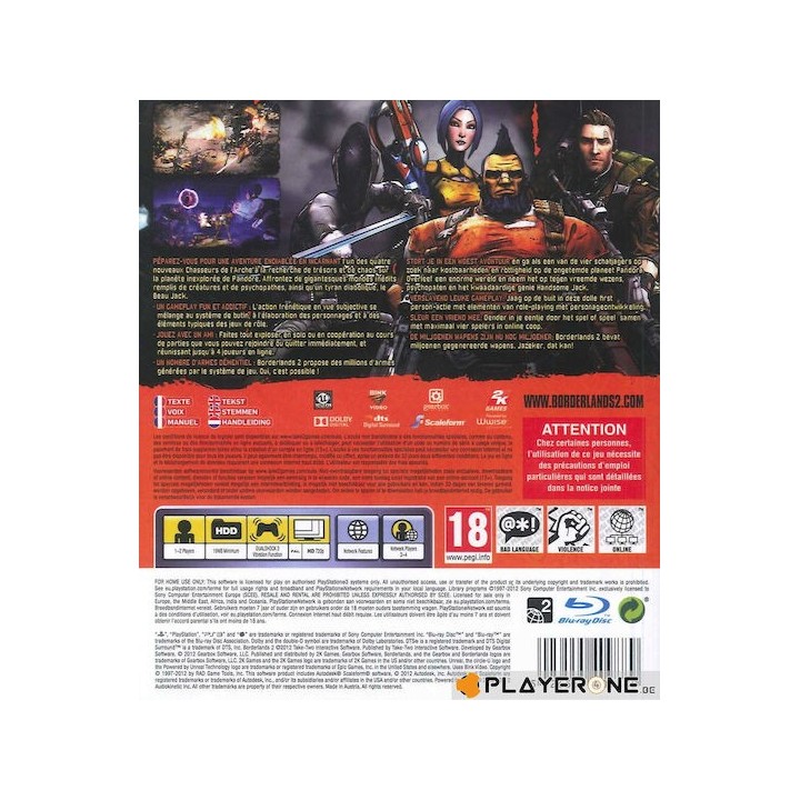 Borderlands 2 PS3 Game Used-Μεταχειρισμένο