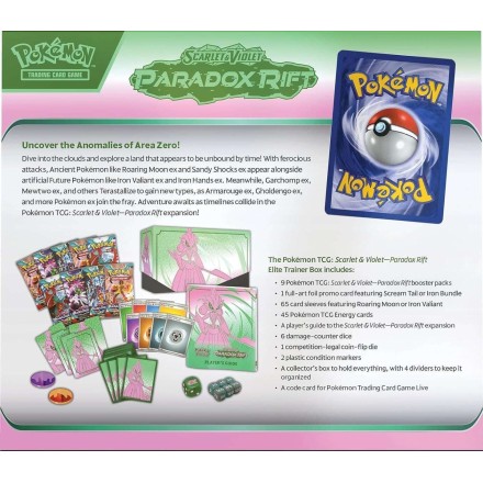 Pokemon Scarlet & Violet Paradox Rift Elite Trainer Box Iron Valiant Pokémon Φακελάκια