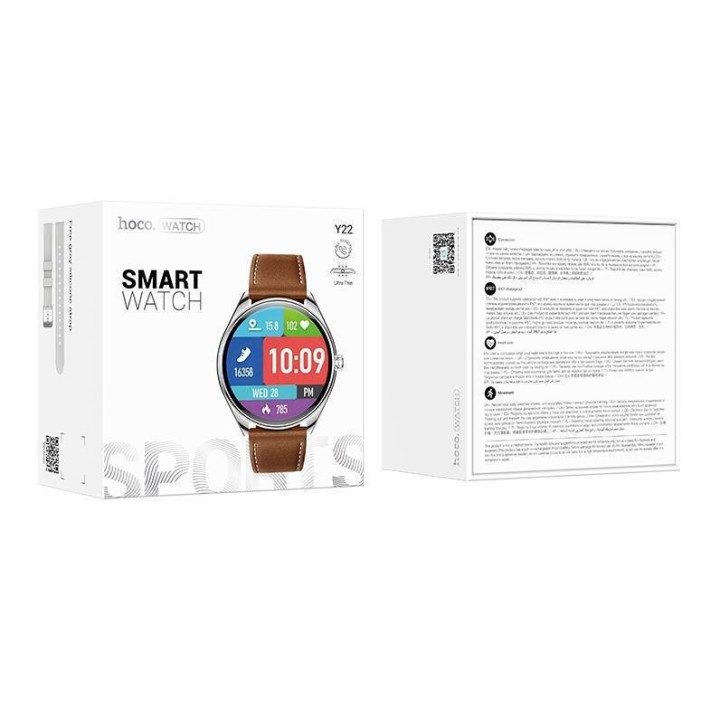 Hoco Y22 Call Version Smartwatch (Ασημί)