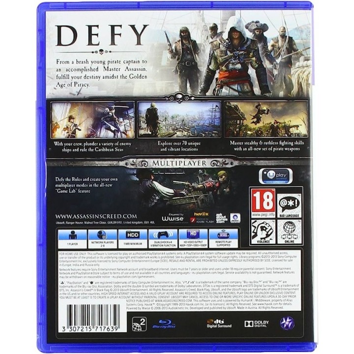 Assassin's Creed IV: Black Flag PS4 Game Used-Μεταχειρισμένο
