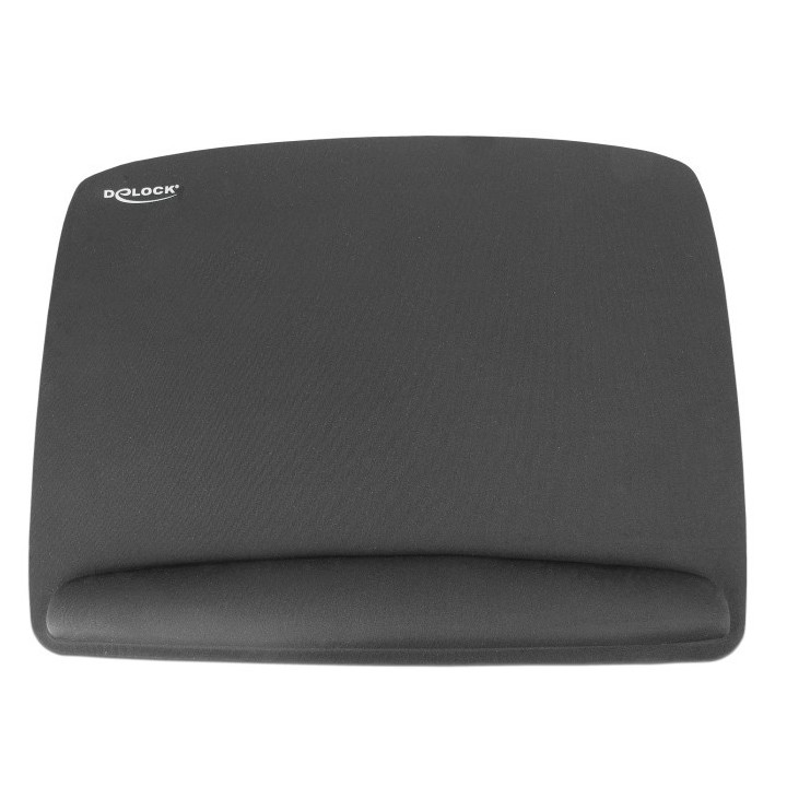DELOCK mousepad για laptop με στήριγμα καρπού 12601, 320x420mm, μαύρο
