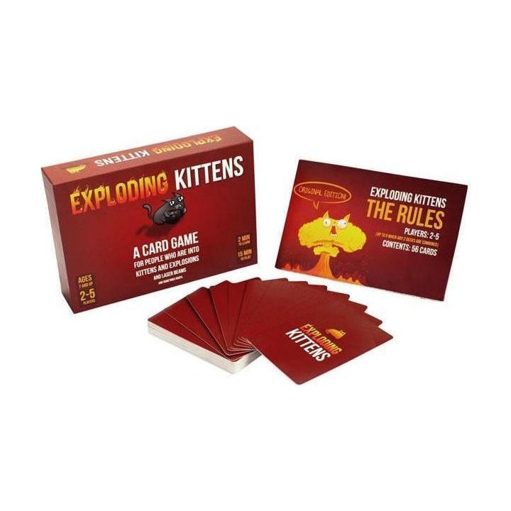 Επιτραπέζιο Παιχνίδι Exploding Kittens για 2-5 Παίκτες 7+ Ετών (EN) Exploding Kittens
