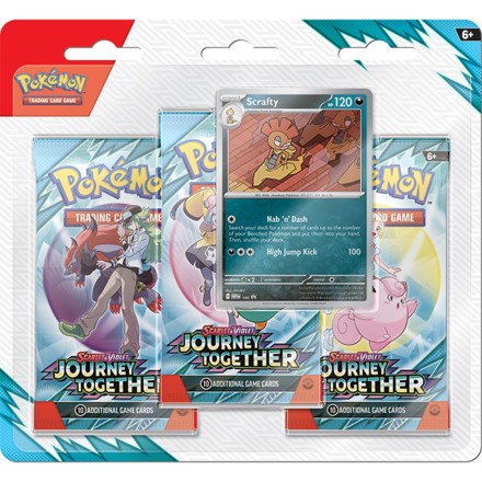 Pokemon SV9 Journey Together 3-Booster Blister(Scrafty)