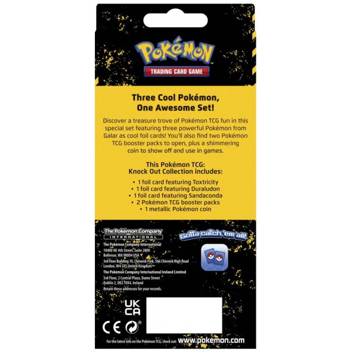 Pokemon Knock Out Collection Pokémon Φακελάκια Version 2 : Toxtricity, Duraludon & Sandaconda
