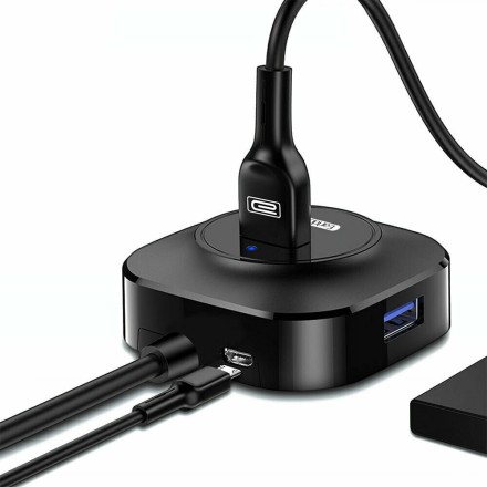 Earldom USB 2.0 Hub 4 Θυρών με σύνδεση USB-A(HUB06)