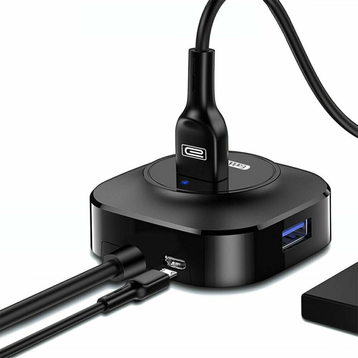 Earldom USB 2.0 Hub 4 Θυρών με σύνδεση USB-A(HUB06)