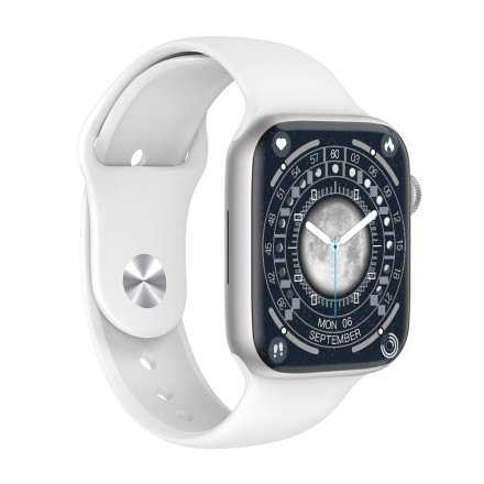 Wiwu SW01 Pro Smartwatch με Παλμογράφο (Ασημί)