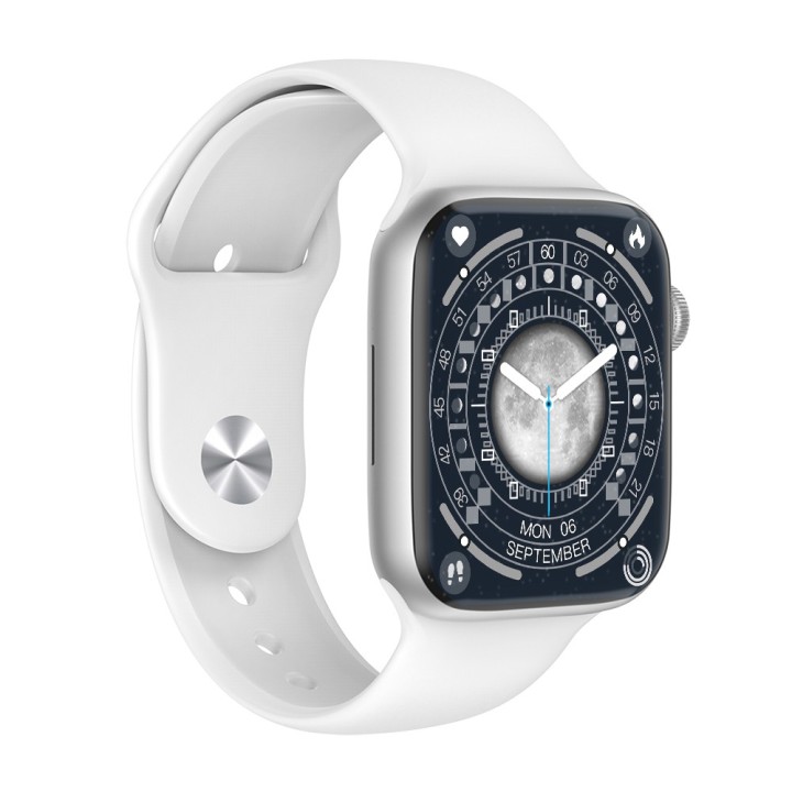 Wiwu SW01 Pro Smartwatch με Παλμογράφο (Ασημί)
