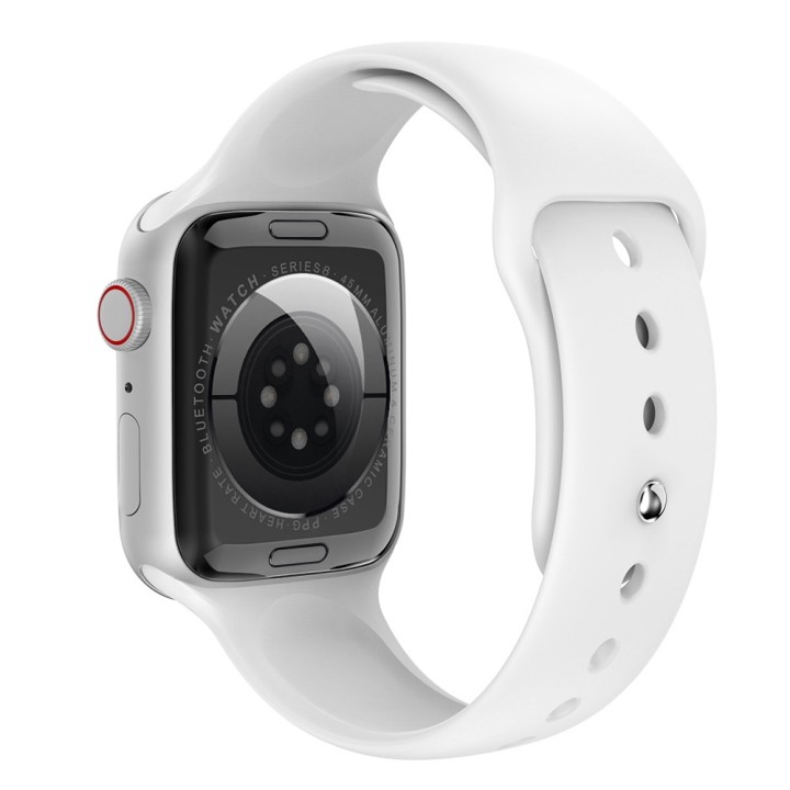 Wiwu SW01 Pro Smartwatch με Παλμογράφο (Ασημί)