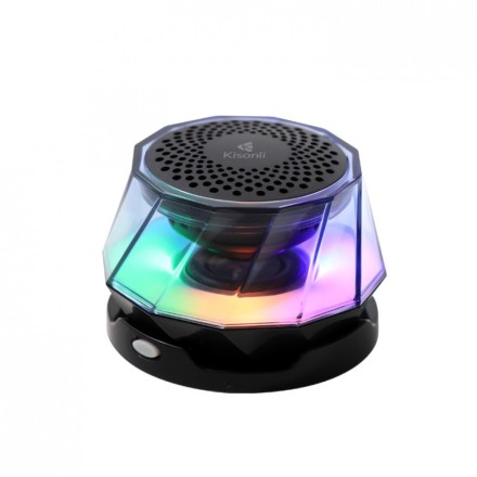 Ηχεἰο Kisonli Q6C, Bluetooth, RGB Μαύρο 5 Watt Μαγνητικό
