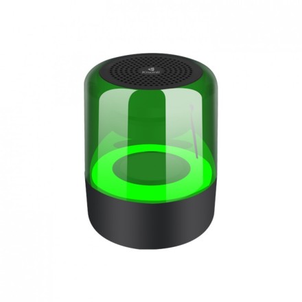 Kisonli LP-5S Ηχείο Bluetooth 5W RGB FM και υποδοχή SD Χρώμα Μαύρο