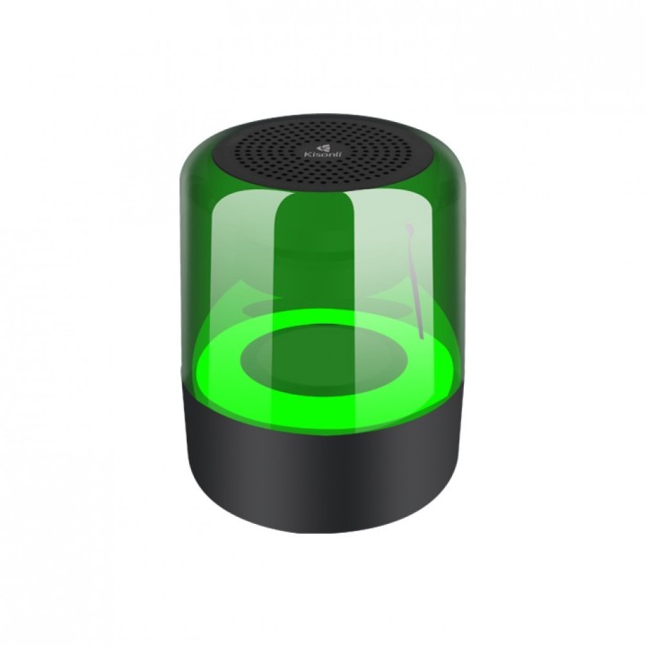 Kisonli LP-5S Ηχείο Bluetooth 5W RGB FM και υποδοχή SD Χρώμα Μαύρο
