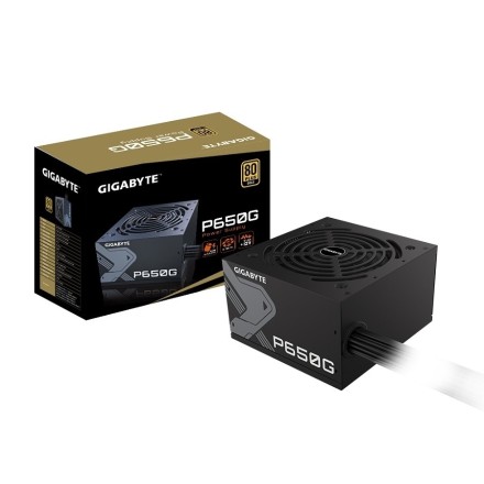 Gigabyte GP-P650G 650W Μαύρο Τροφοδοτικό Υπολογιστή Full Wired 80 Plus Gold