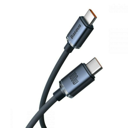 Baseus Crystal Shine Series PD Cable Type-C to Type-C 100W 1.2m Black