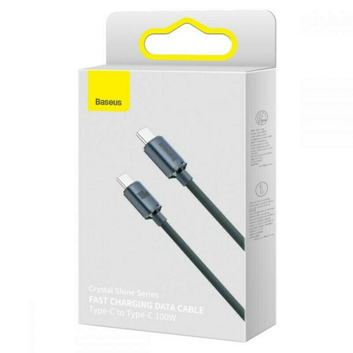 Baseus Crystal Shine Series PD Cable Type-C to Type-C 100W 1.2m Black